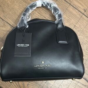 London Fog Black Mini Satchel